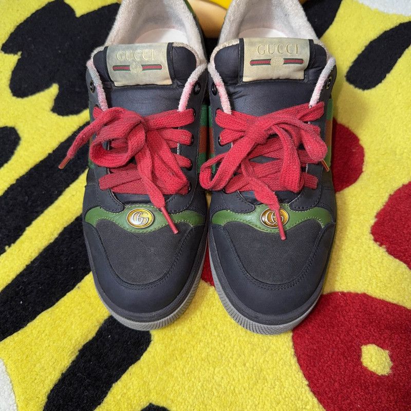Gucci Gucci Screener GG Enamel Suede Sneakers for Men 0079 Size US 8.5 / EU 41-42 - 10 Thumbnail