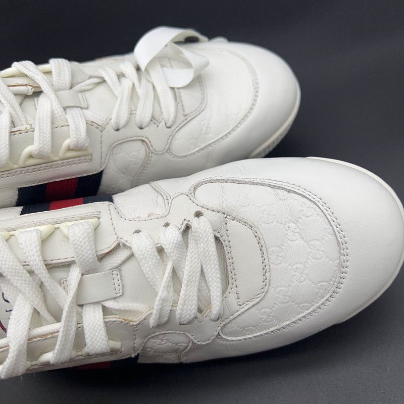 Gucci Gucci White GG Canvas Lace-up Sneakers 0079 Size US 9 / EU 42 - 6 Thumbnail