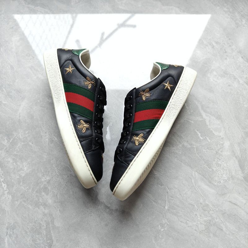 Gucci Gucci Ace Fashion Sneakers with Embroidered Bees 0079 Size US 8.5 / EU 41-42 - 11 Thumbnail