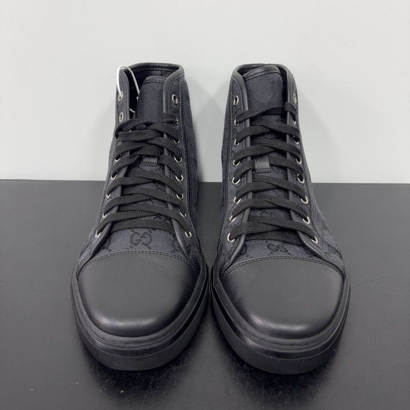 Gucci Gucci Retro GG Canvas High-Top Sneakers 0079 Size US 8 / EU 41 - 2 Thumbnail