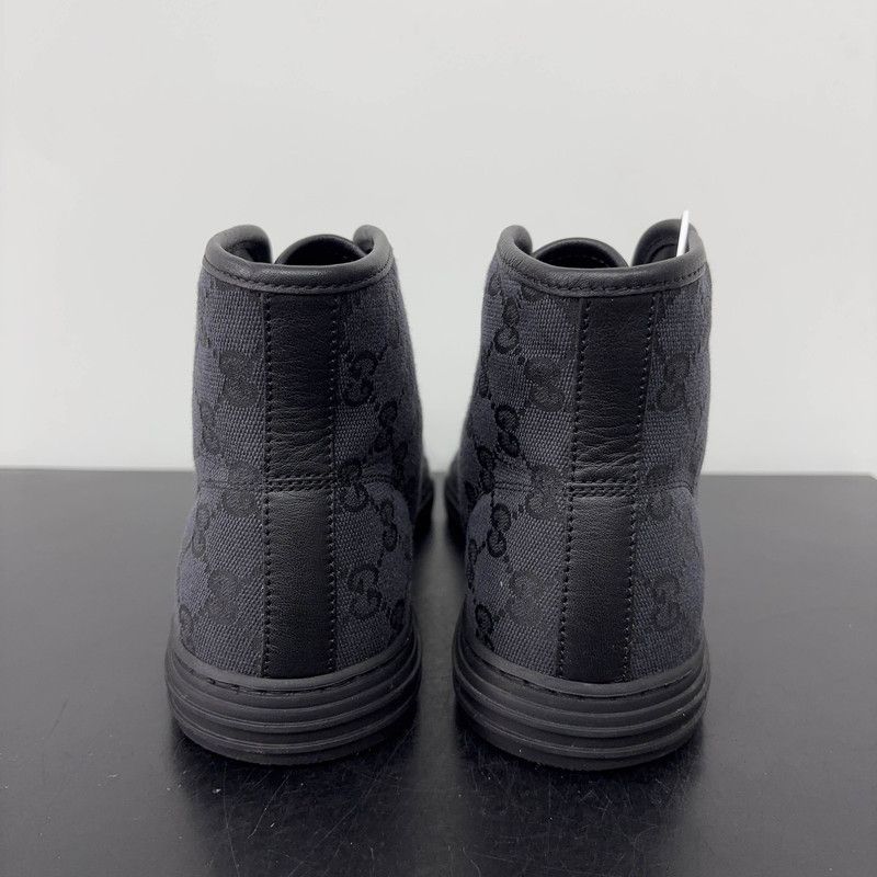 Gucci Gucci Retro GG Canvas High-Top Sneakers 0079 Size US 8 / EU 41 - 3 Thumbnail
