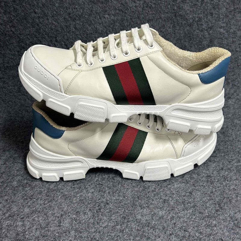 Gucci Gucci Retro Striped Low-Top Sneakers for Men 0079 Size US 9 / EU 42 - 8 Thumbnail