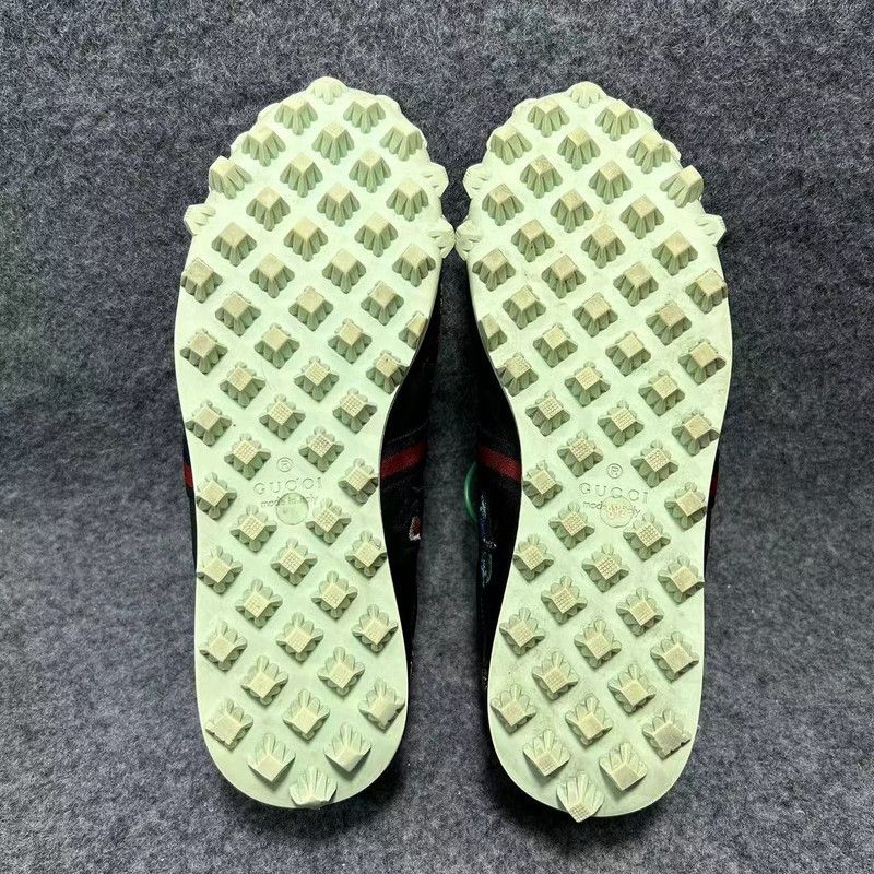 Gucci Gucci Embroidered Fashion Sneakers in Black 0079 Size US 9 / EU 42 - 4 Thumbnail