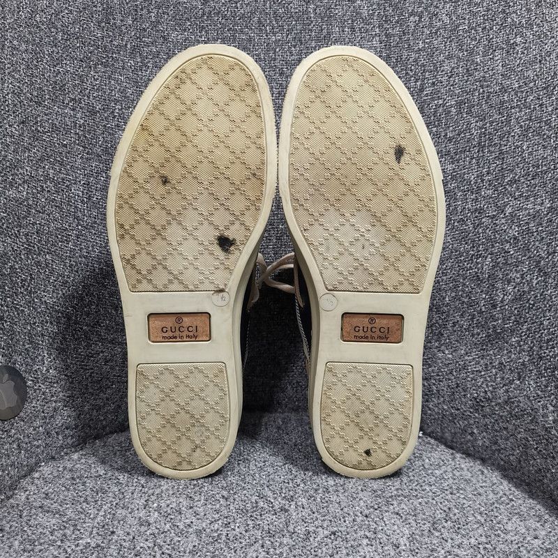 Gucci Gucci Casual Lace-Up Sneakers in Khaki 0079 Size US 8 / EU 41 - 4 Thumbnail