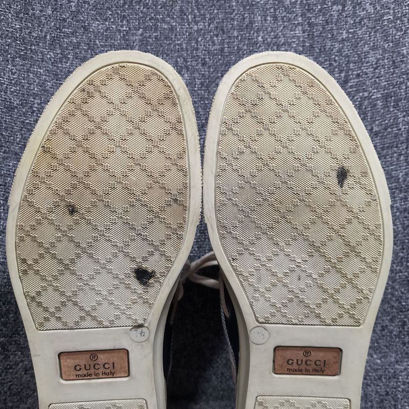 Gucci Gucci Casual Lace-Up Sneakers in Khaki 0079 Size US 8 / EU 41 - 9 Thumbnail