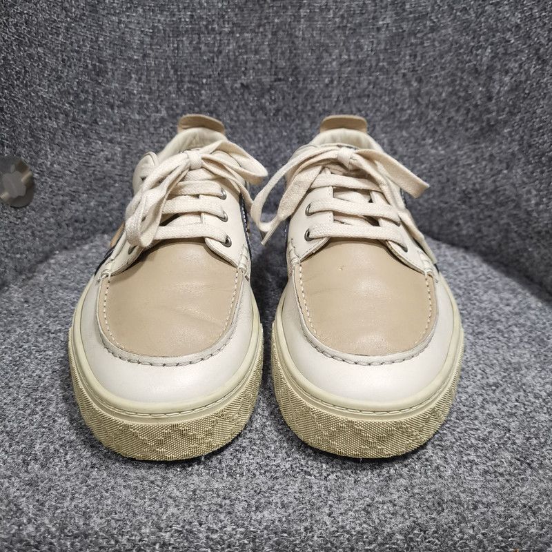 Gucci Gucci Casual Lace-Up Sneakers in Khaki 0079 Size US 8 / EU 41 - 2 Thumbnail