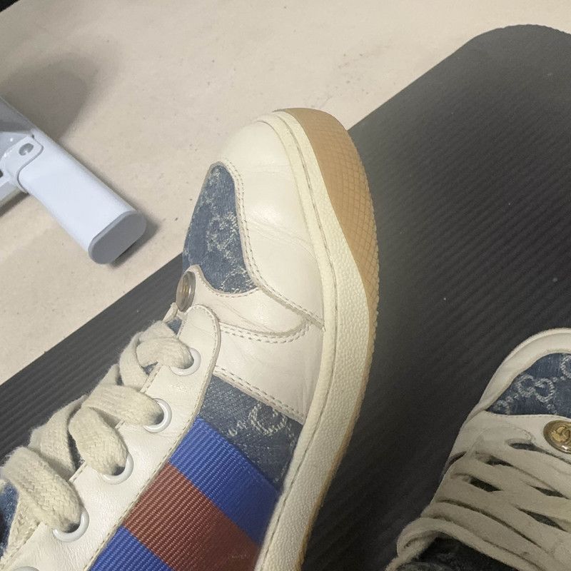Gucci Gucci Screener Denim Sneakers for Men 0079 Size US 8 / EU 41 - 8 Thumbnail