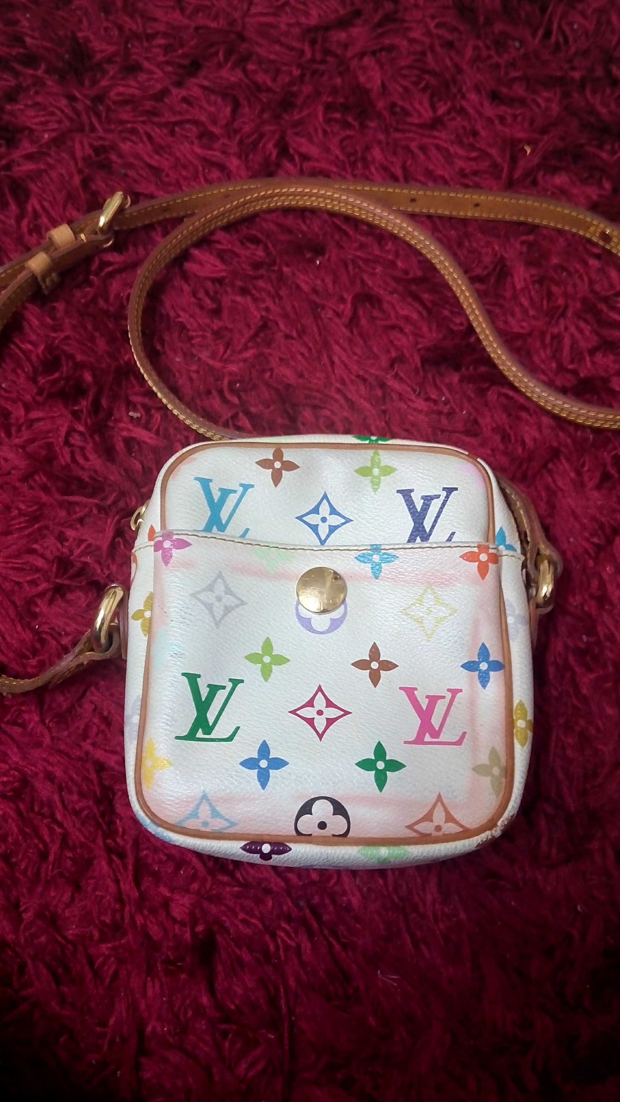 Louis Vuitton Rift Shoulder Bag Monogram Multicolor White M40055