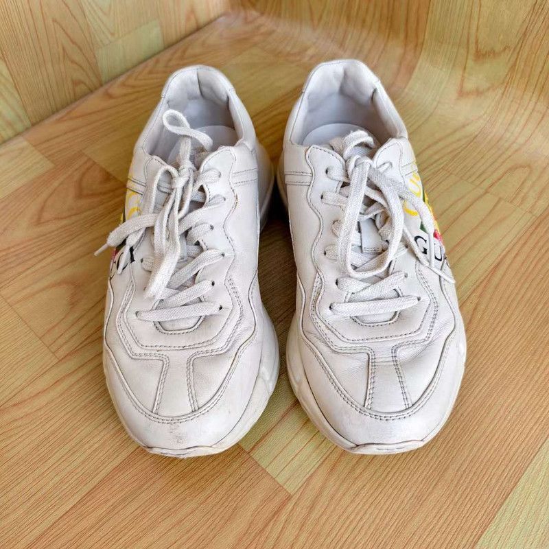 Gucci Gucci Rhyton Low-top Sneakers with Double G Logo 0079 Size US 8.5 / EU 41-42 - 4 Thumbnail