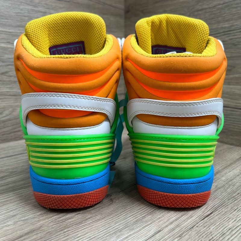 Gucci Gucci High-Top Basketball Sneakers in Colorful Design 0079 Size US 9 / EU 42 - 3 Thumbnail