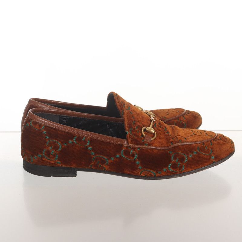 Gucci Gucci Velvet Loafers in Brown 0079 Size US 7.5 / EU 40-41 - 3 Thumbnail