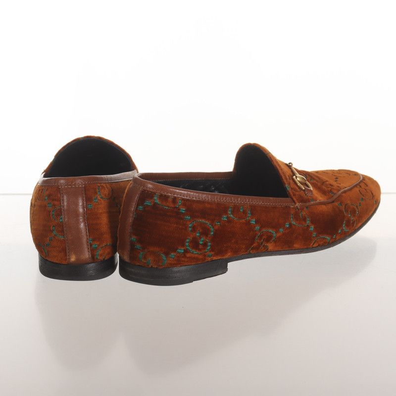 Gucci Gucci Velvet Loafers in Brown 0079 Size US 7.5 / EU 40-41 - 4 Thumbnail