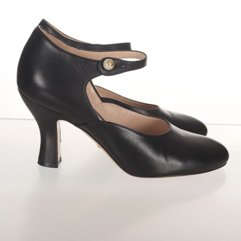 Gucci Gucci Women's Black Pumps with Strap 0079 Size US 6.5 / EU 39-40 - 3 Thumbnail
