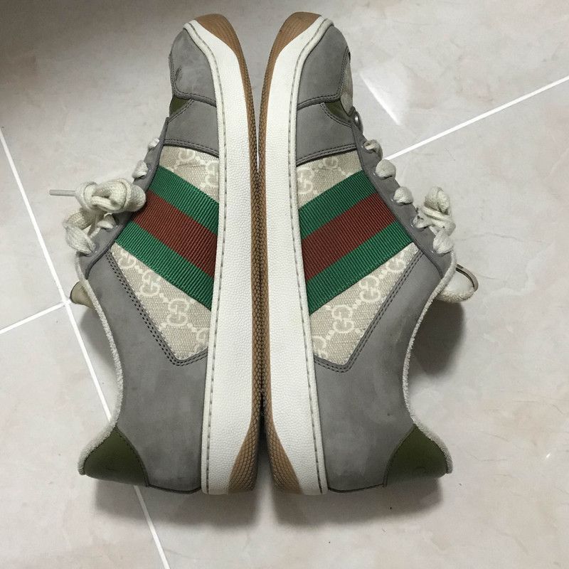 Gucci Gucci Screener Low-Top Sneakers in Gray 0079 Size US 8 / EU 41 - 8 Thumbnail