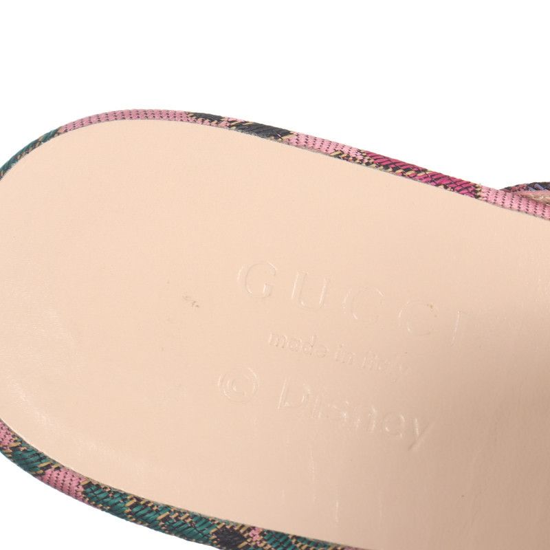 Gucci Gucci Pink Patterned Fabric Flat Mules 0079 Size US 6.5 / EU 39-40 - 9 Thumbnail