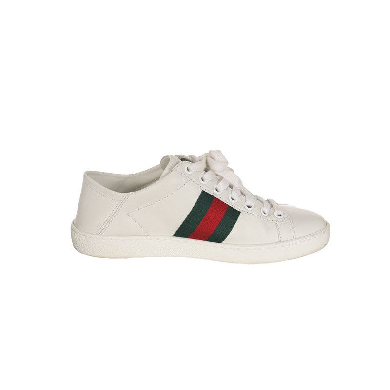 Gucci Gucci Ace Leather Bee Low Top Sneakers 0079 Size US 5 / EU 37 - 3 Thumbnail