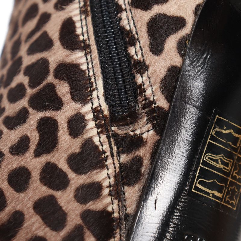 Gucci Gucci Brown Leopard Print Mid Calf Boots 0079 Size US 7.5 / EU 40-41 - 8 Thumbnail