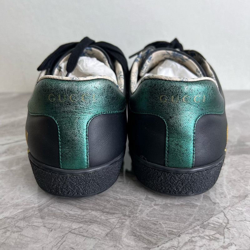 Gucci Gucci Ace Leather Floral Print Low-Top Sneakers 0079 Size US 9 / EU 42 - 3 Thumbnail