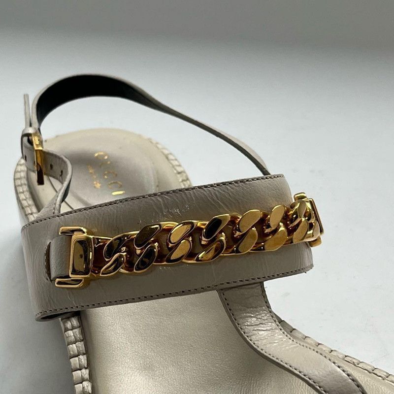 Gucci Gucci White Chain Strap Thong Sandals 0079 Size US 7.5 / EU 40-41 - 7 Thumbnail