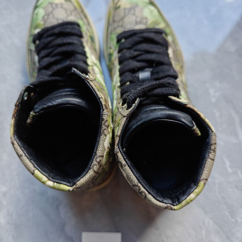 Gucci Gucci High Top Canvas Sneakers for Men 0079 Size US 8 / EU 41 - 6 Thumbnail