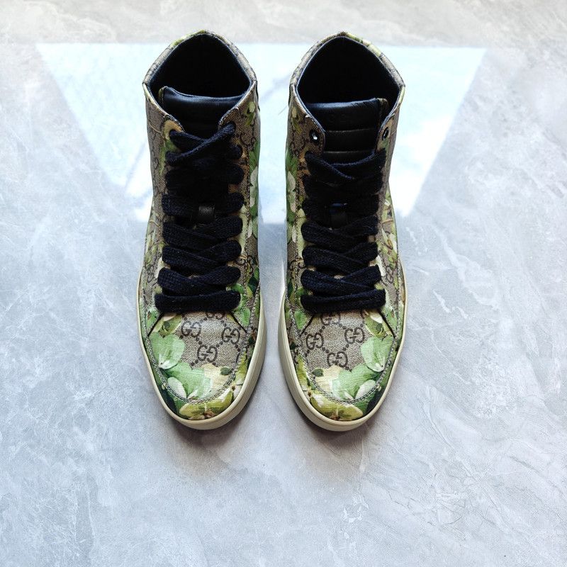 Gucci Gucci High Top Canvas Sneakers for Men 0079 Size US 8 / EU 41 - 2 Thumbnail