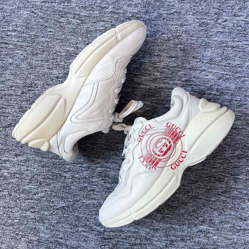 Gucci Gucci Rhyton Low-top Dad Sneakers in Ivory White 0079 Size US 8 / EU 41 - 6 Thumbnail