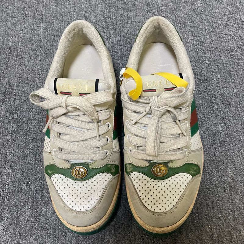 Gucci Gucci Screener Vintage Sneakers in Gray Green 0079 Size US 7.5 / EU 40-41 - 2 Thumbnail