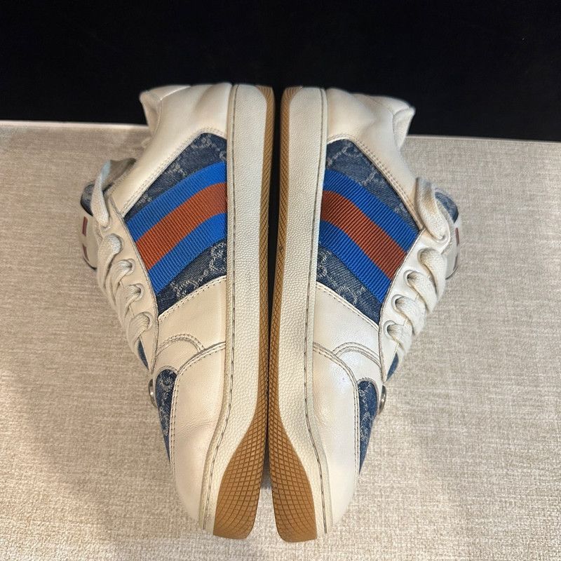 Gucci Gucci Screener Denim Fashion Sneakers for Men 0079 Size US 7.5 / EU 40-41 - 5 Thumbnail