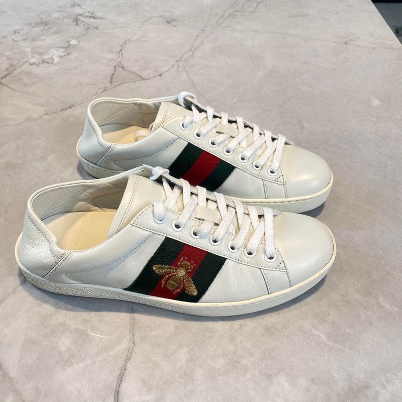 Gucci Gucci Ace Leather Low-Top Fashion Sneakers 0079 Size US 7.5 / EU 40-41 - 2 Thumbnail
