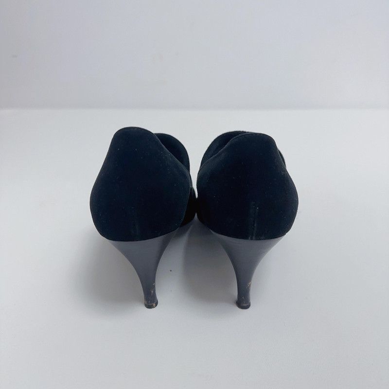 Gucci Gucci Black Suede Heels with Pointed Toe 0079 Size US 6.5 / EU 39-40 - 3 Thumbnail