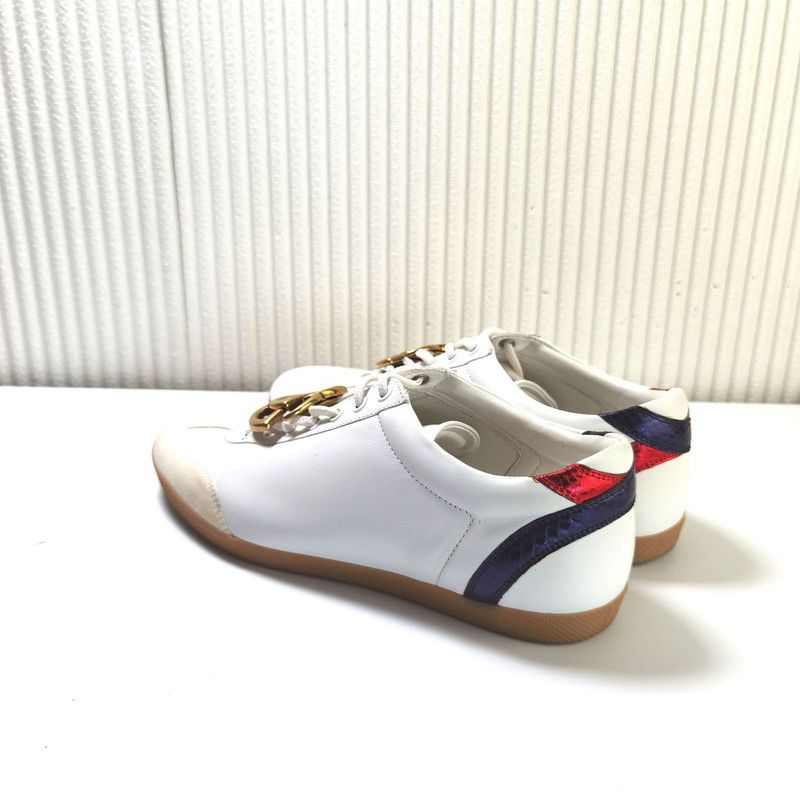 Gucci Gucci Double G Leather Sneakers for Men and Women 0079 Size US 8 / EU 41 - 7 Thumbnail