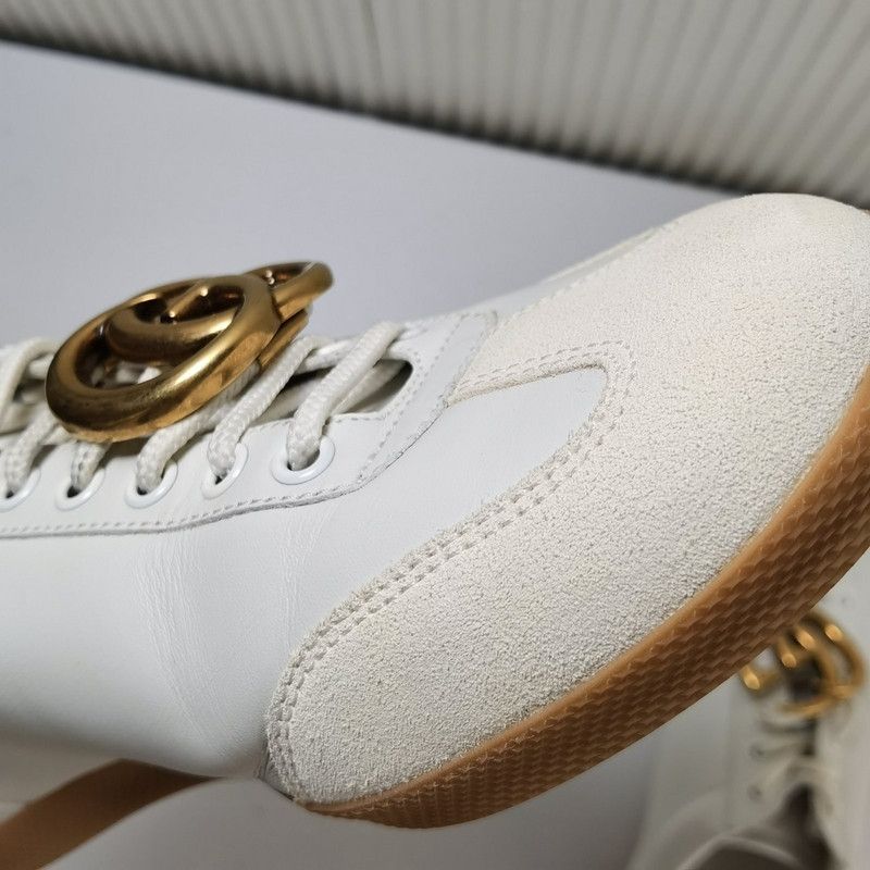 Gucci Gucci Double G Leather Sneakers for Men and Women 0079 Size US 8 / EU 41 - 11 Thumbnail