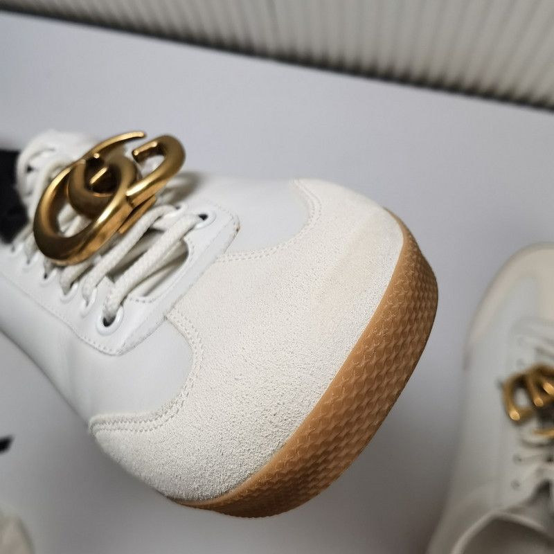 Gucci Gucci Double G Leather Sneakers for Men and Women 0079 Size US 8 / EU 41 - 12 Thumbnail