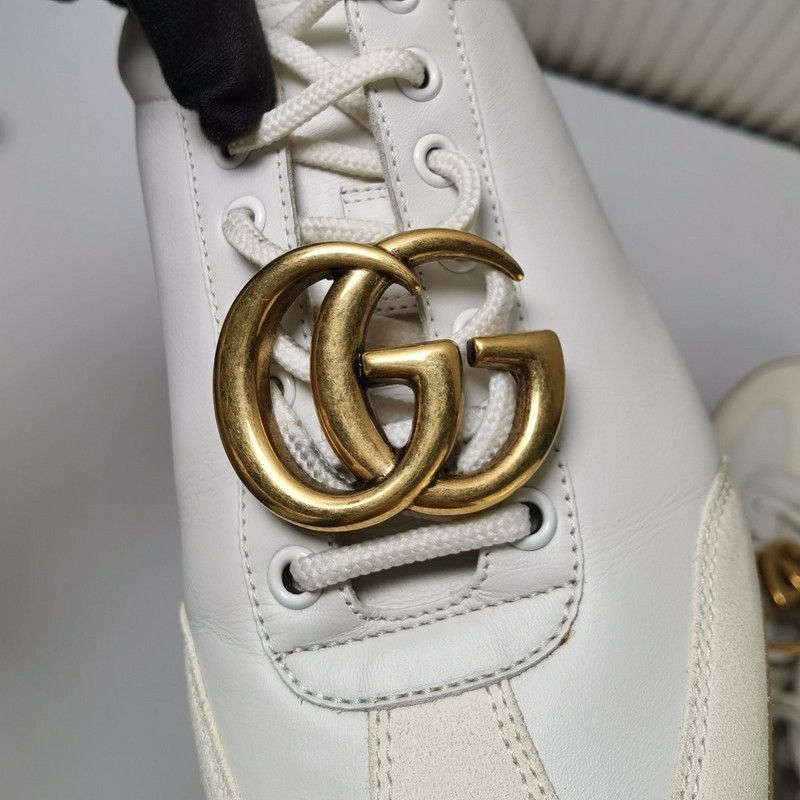 Gucci Gucci Double G Leather Sneakers for Men and Women 0079 Size US 8 / EU 41 - 10 Thumbnail