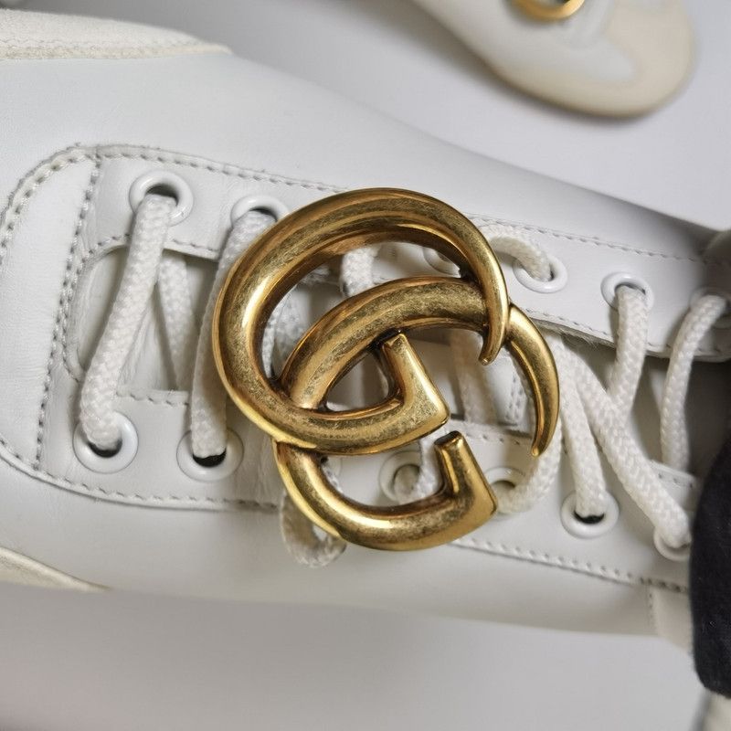 Gucci Gucci Double G Leather Sneakers for Men and Women 0079 Size US 8 / EU 41 - 21 Thumbnail