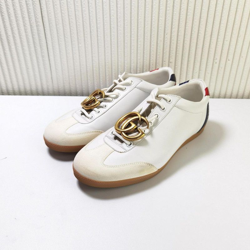 Gucci Gucci Double G Leather Sneakers for Men and Women 0079 Size US 8 / EU 41 - 4 Thumbnail