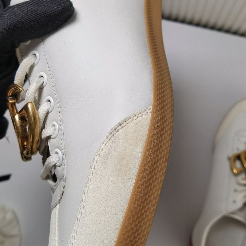 Gucci Gucci Double G Leather Sneakers for Men and Women 0079 Size US 8 / EU 41 - 13 Thumbnail