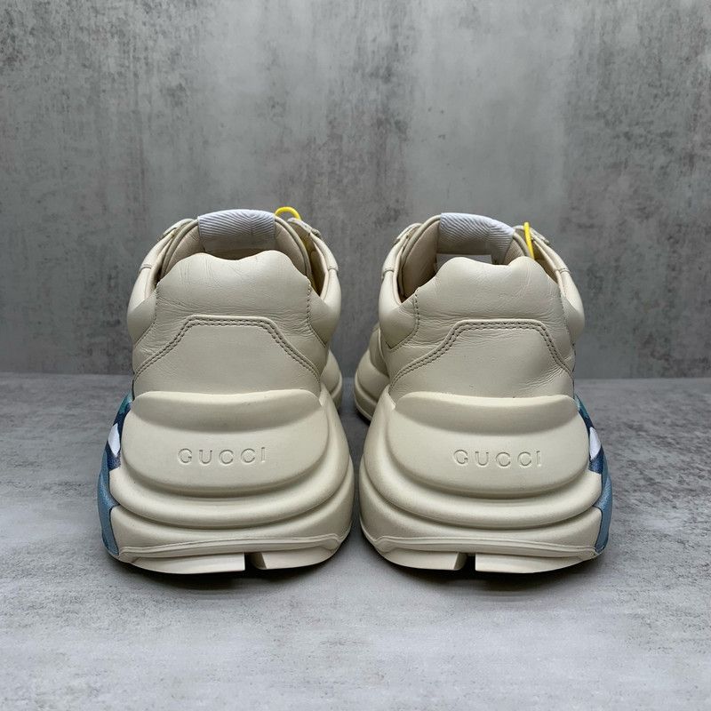 Gucci Gucci Rhyton Wave Print Low-Top Dad Sneakers 0079 Size US 8 / EU 41 - 3 Thumbnail