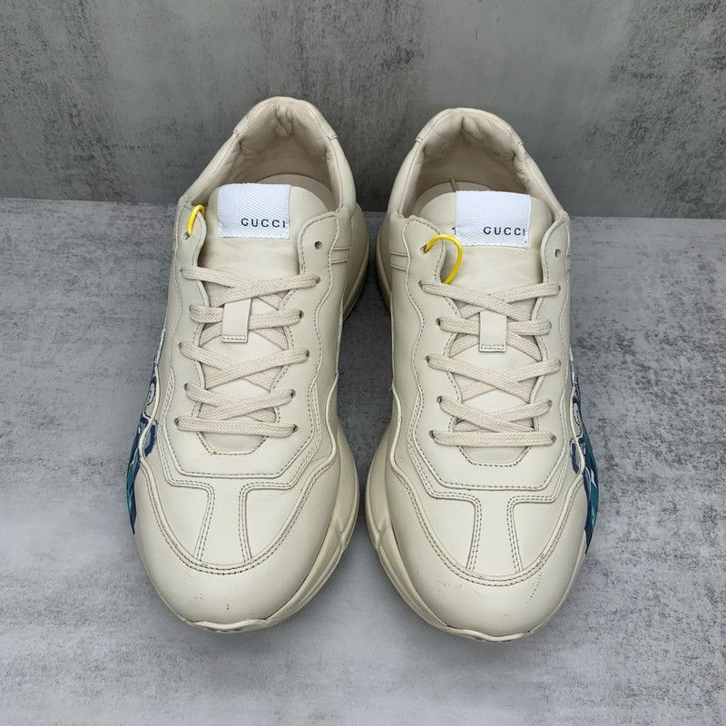 Gucci Gucci Rhyton Wave Print Low-Top Dad Sneakers 0079 Size US 8 / EU 41 - 2 Thumbnail
