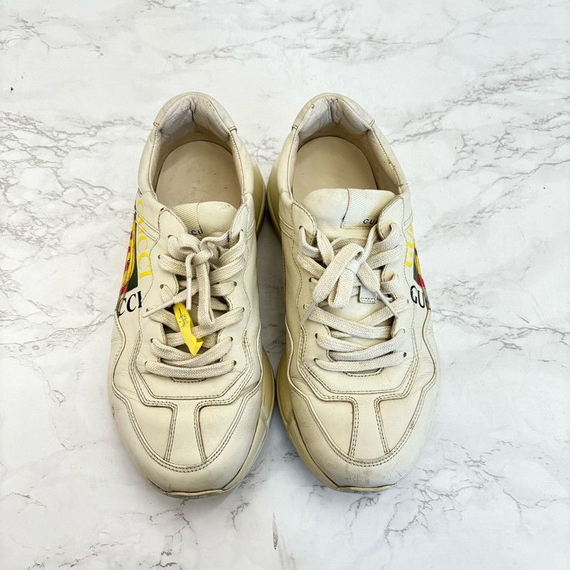Gucci Gucci Rhyton Classic Logo Low-Top Sneakers 0079 Size US 8.5 / EU 41-42 - 2 Thumbnail
