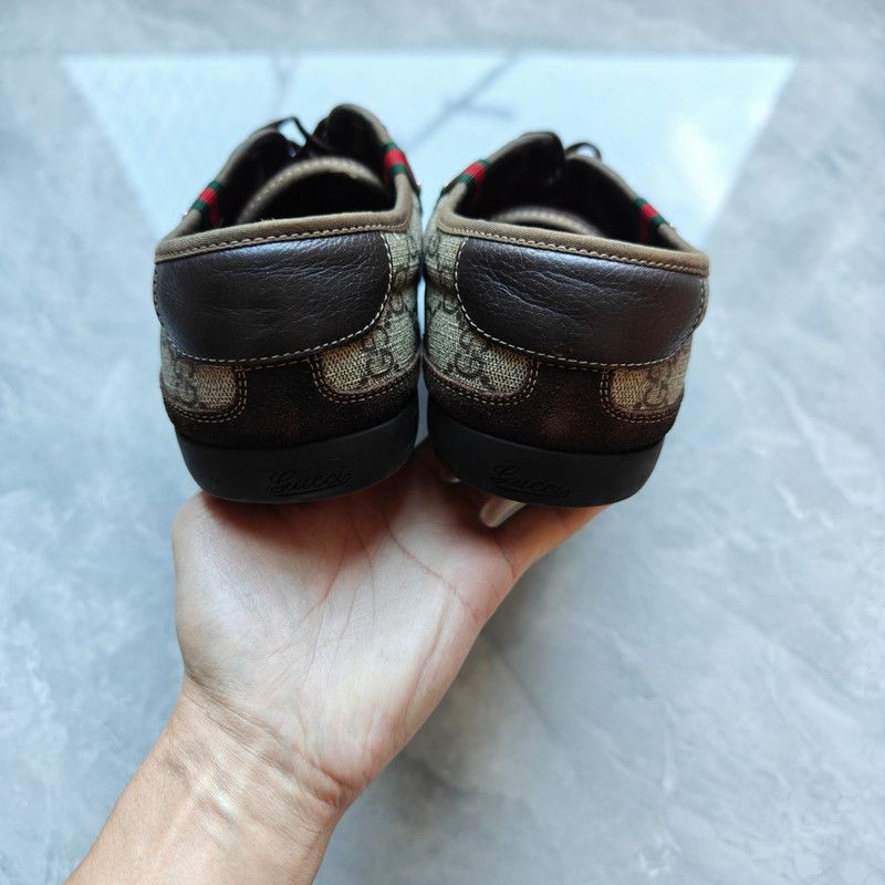 Gucci Gucci GG Suede Casual Sneakers in Dark Beige 0079 Size US 9.5 / EU 42-43 - 3 Thumbnail