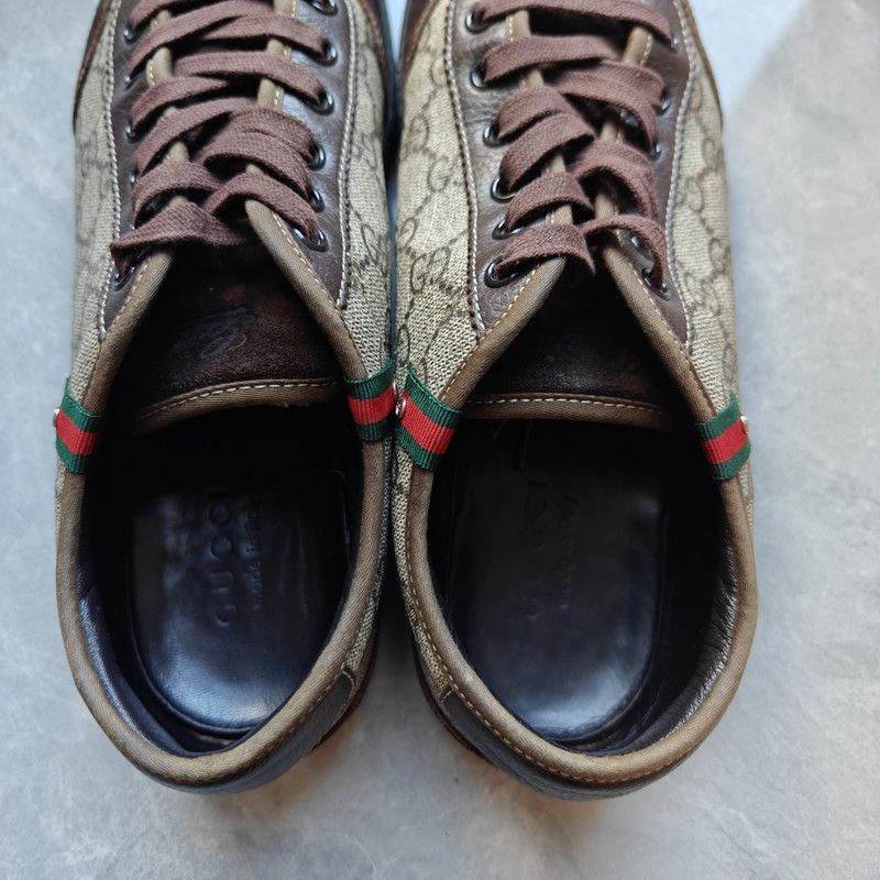 Gucci Gucci GG Suede Casual Sneakers in Dark Beige 0079 Size US 9.5 / EU 42-43 - 6 Thumbnail