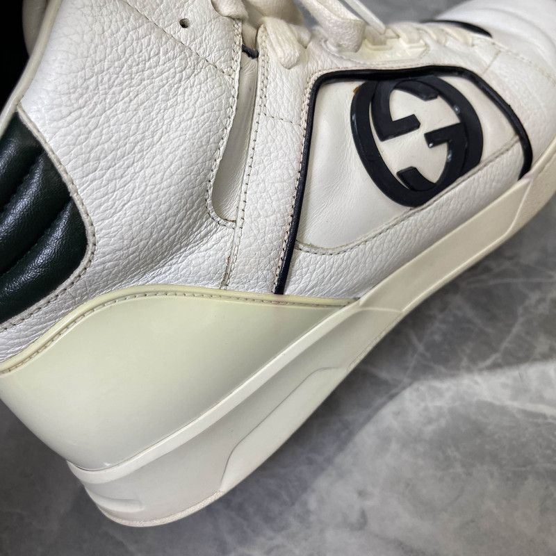 Gucci Gucci High-Top Lace-Up Classic Fashion Sneakers 0079 Size US 9.5 / EU 42-43 - 12 Thumbnail