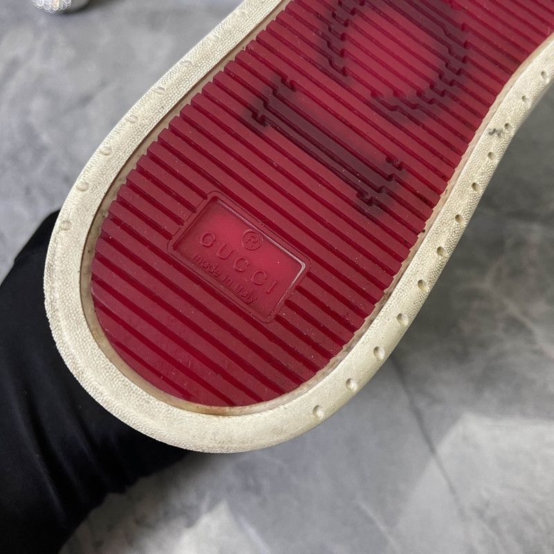 Gucci Gucci High-Top Lace-Up Classic Fashion Sneakers 0079 Size US 9.5 / EU 42-43 - 14 Thumbnail