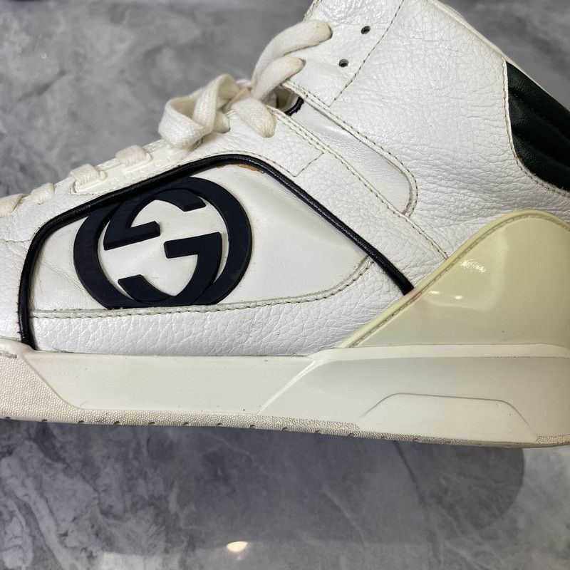 Gucci Gucci High-Top Lace-Up Classic Fashion Sneakers 0079 Size US 9.5 / EU 42-43 - 9 Thumbnail