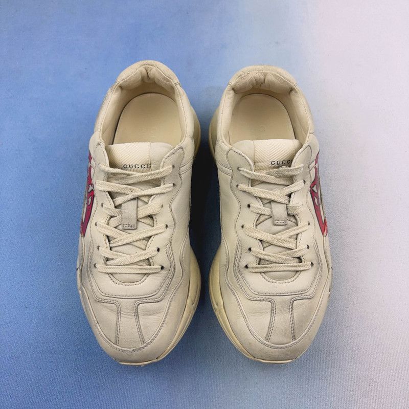 Gucci Gucci Rhyton Leather Lip Print Sneakers 0079 Size US 8.5 / EU 41-42 - 2 Thumbnail