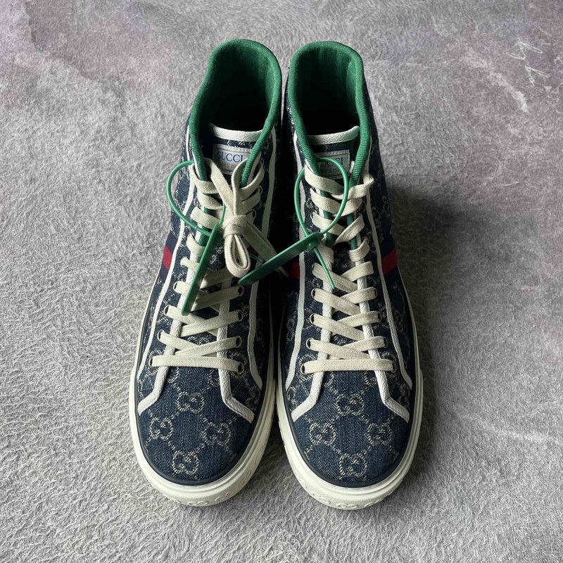Gucci Gucci Tennis 1977 High-Top Fashion Sneakers 0079 Size US 10.5 / EU 43-44 - 2 Thumbnail