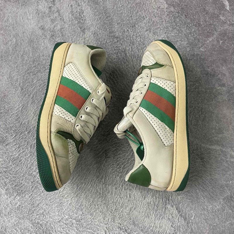 Gucci Gucci Screener Vintage-Style Sneakers for Men 0079 Size US 7.5 / EU 40-41 - 8 Thumbnail