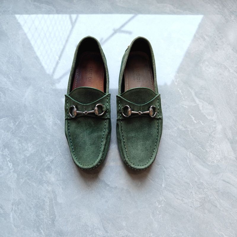 Gucci Gucci Horsebit Suede Comfortable Loafers for Men 0079 Size US 8.5 / EU 41-42 - 2 Thumbnail