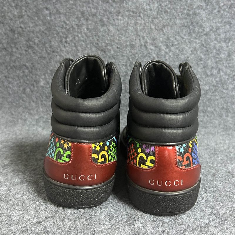 Gucci Gucci Ace Psychedelic High-Top Sneakers 0079 Size US 8.5 / EU 41-42 - 3 Thumbnail